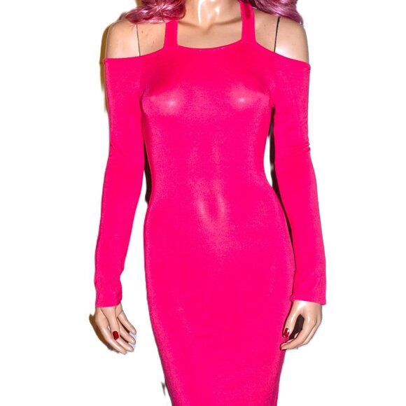 Poetry Pink Cold Shoulder Dress S - Picture 1 of 7